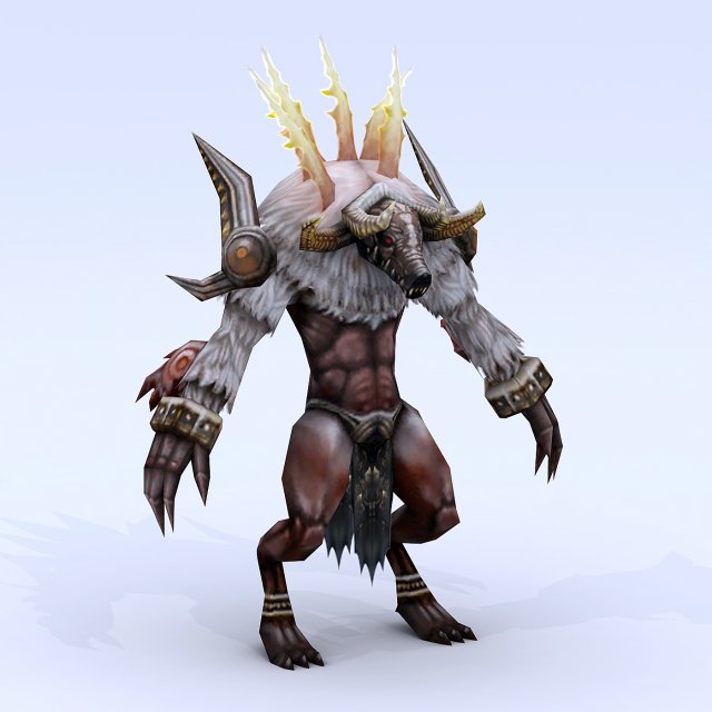 Low poly 3D Monster – Lord of the Conqueror 3D Model