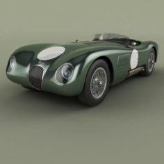 Jaguar C-Type 3D Model