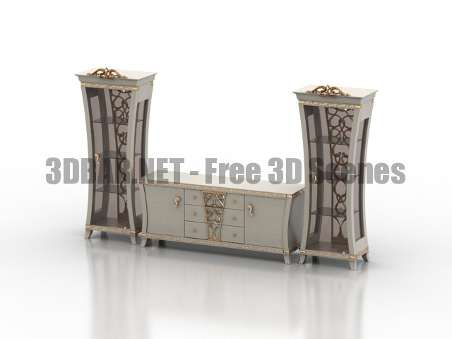 Gotha Commode Showcase Classic 3D Collection