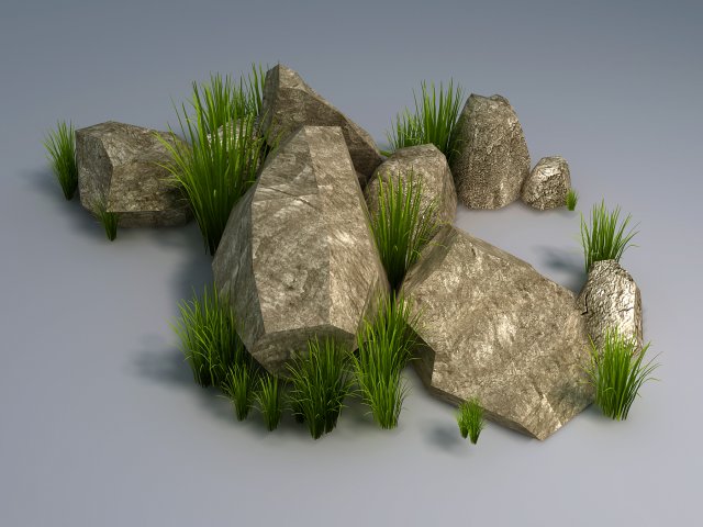 Brushwood – Gravel 03 3D Model