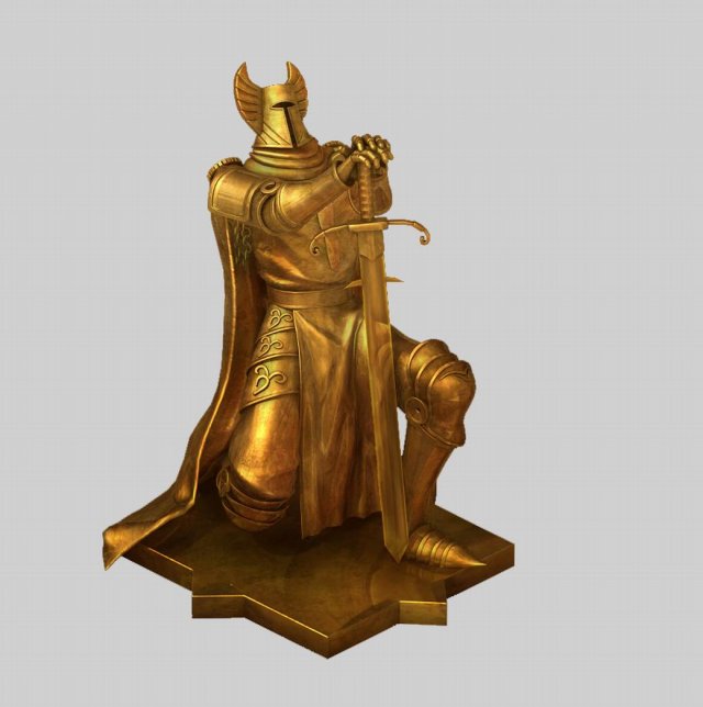 Knight gold 1022 3D Model