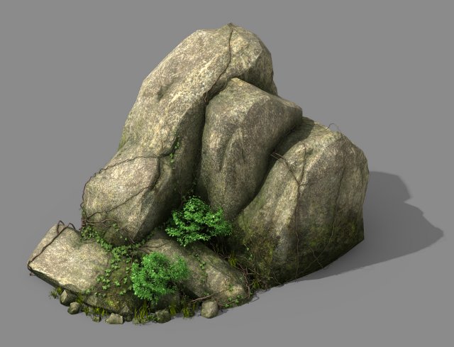 Explore the mountains – rocks 014 3D Model