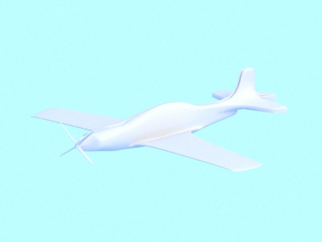 3D rigged airplane mode Utva Lasta 1 3D Model