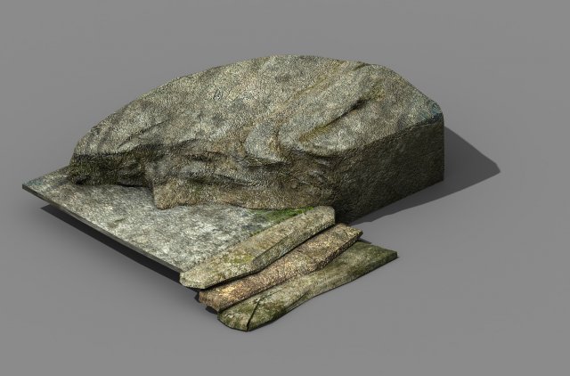 Explore the mountains – Stone ladder 01 3D Model