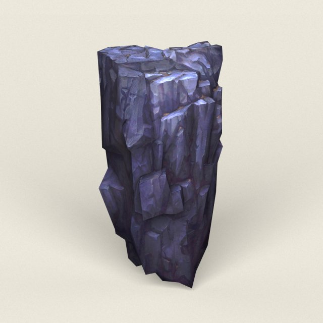 Low Poly Stone Rock 05 3D Model