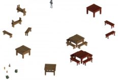 Ancient capital buildings – the capital city table 3D Model