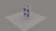 Classic Window Frame 3D Model