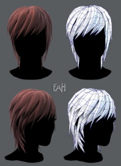 3D Hair style for boy V38 3D Model $15 - .3ds .dae .fbx .ma .max .obj  .unknown - Free3D