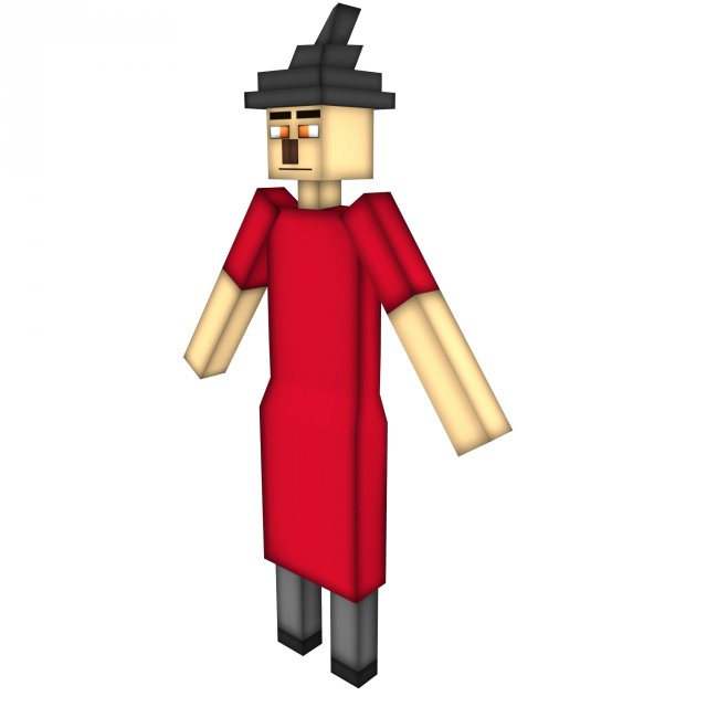 Minecraft Witch 3D Model