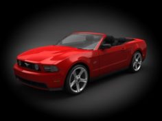 Ford Mustang GT 2010 Convertible 3D Model