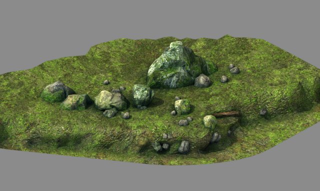 Explore the mountains – rocks – stones 01 3D Model