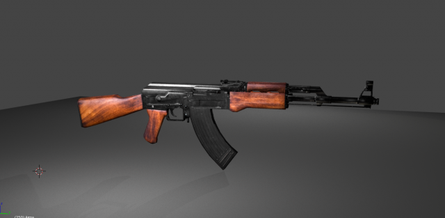 AK 47 Kalashnikov 3D Model