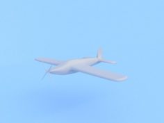 Model of aircraft Utva 75 training plane 3D Model