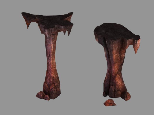 Lava Hell – Stone Column 34 3D Model