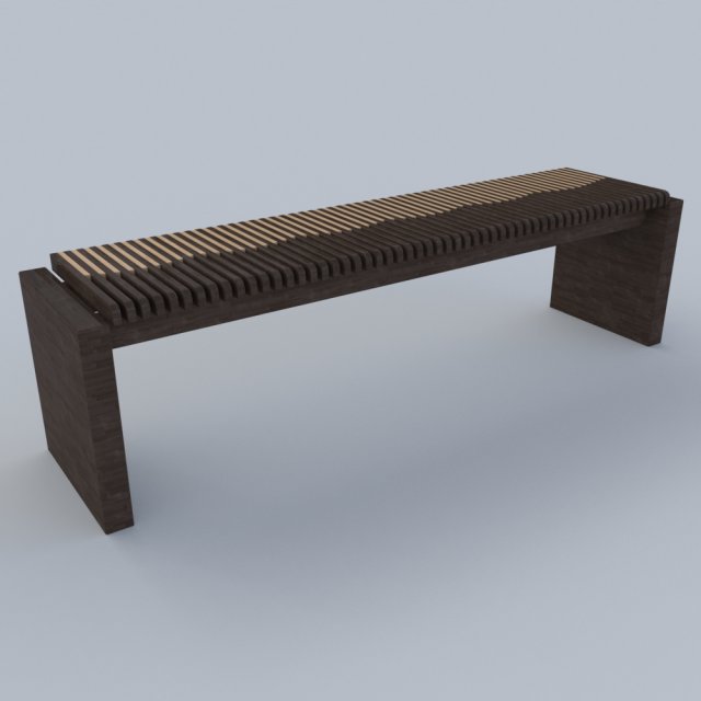 Bench 01 3D Model