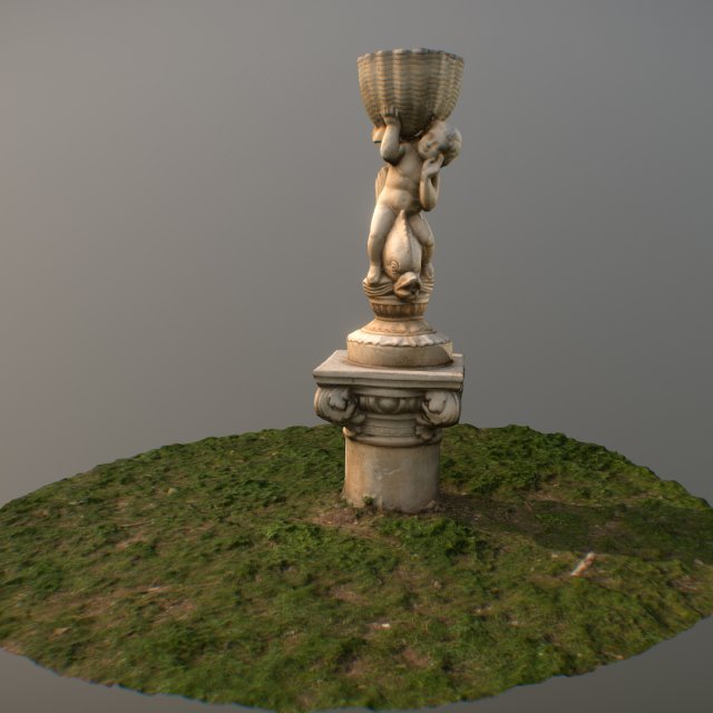 Water fountain statue 3D Model