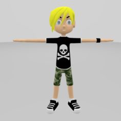 Skate Boy Model Character 3D Model