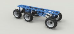 Chassis 6×6 for Mud truck 3D Model