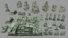 Ruin set 3D Model