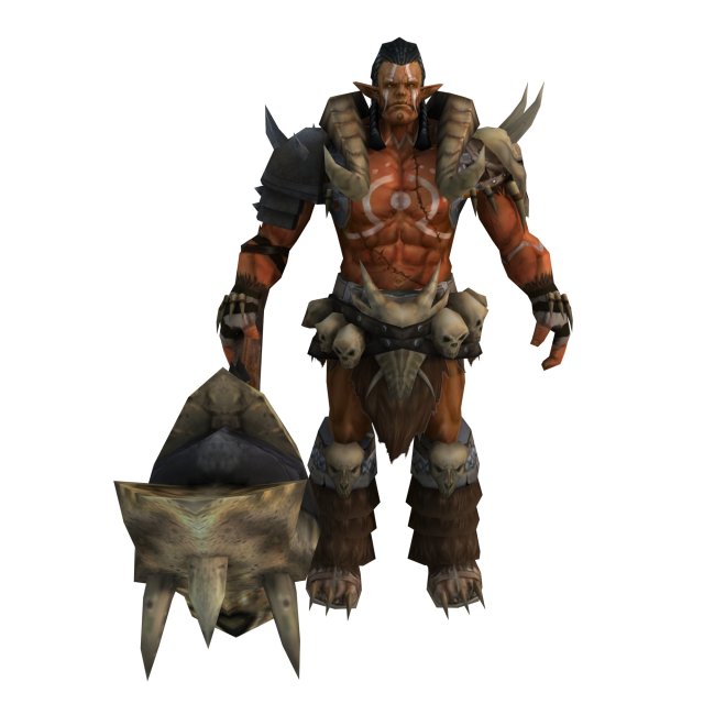 Game 3D Character – Warrior Ujung 3D Model