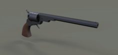 Revolver Colt Paterson 1836 3D Model