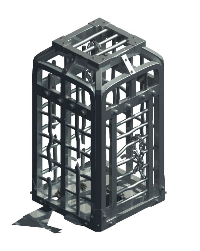 Church Hospital – sleepy cage 01 3D Model