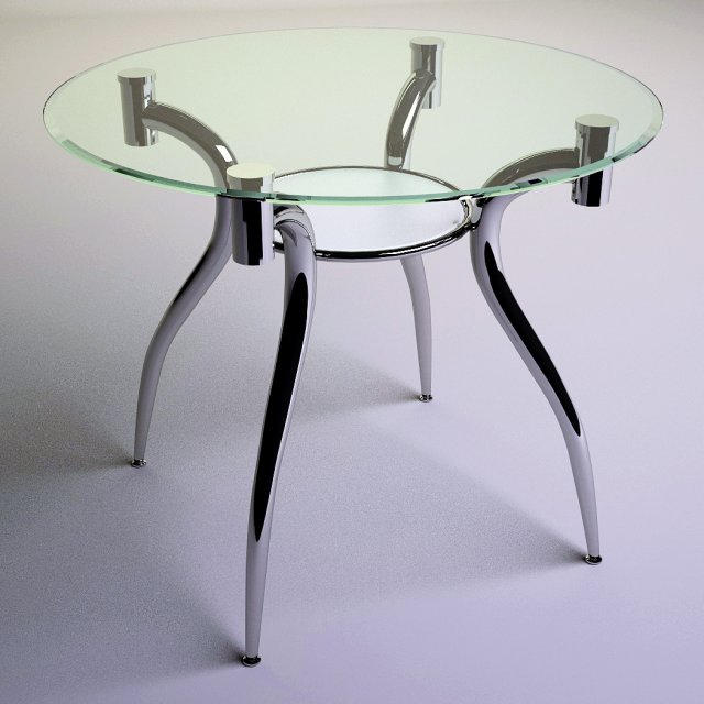 Glass table 3D Model