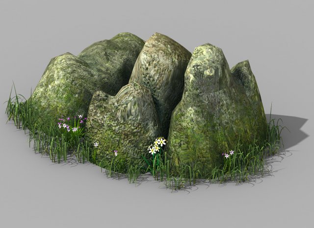 Explore the mountains – rock 01 3D Model