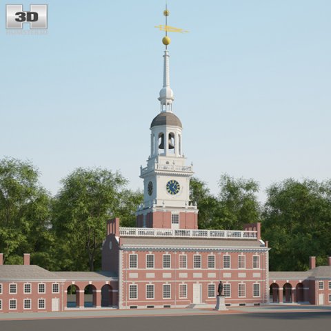 Independence Hall 3D Model