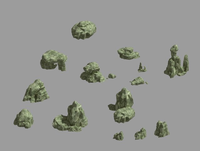 Mountain – Stone – Rockery 69 3D Model