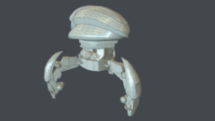 Droid low poly 3D Model