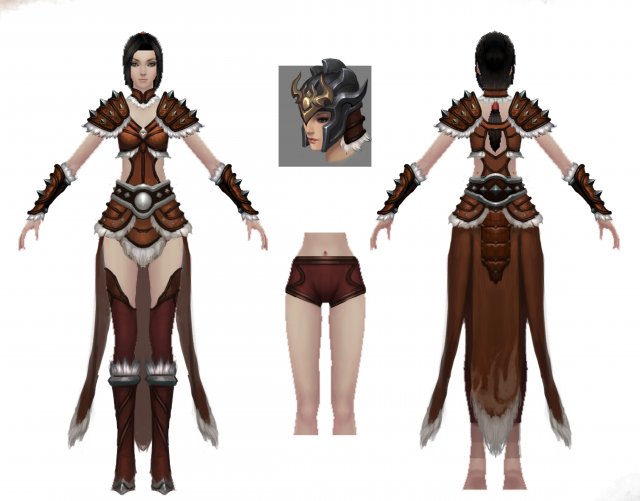 Light Armor Set – Female 14 3D Model