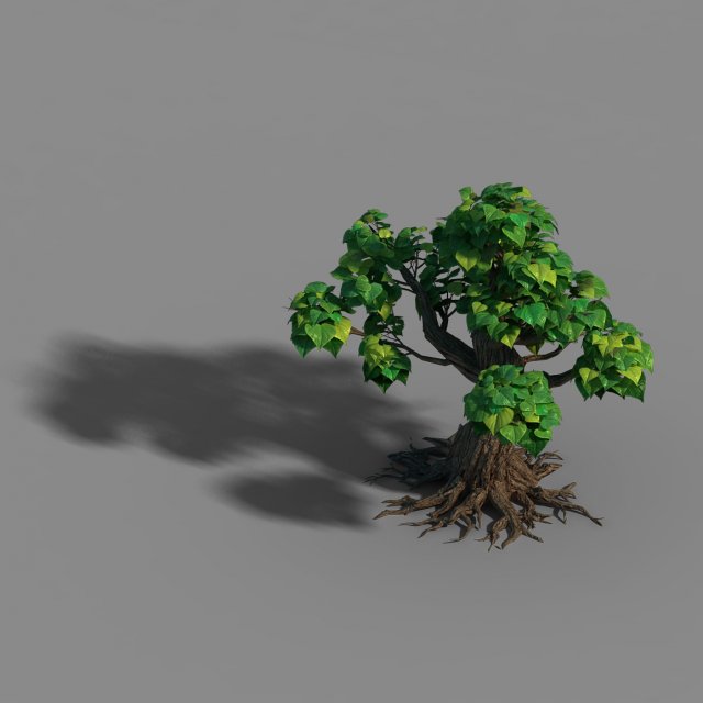 Small bamboo peak – tree 04 3D Model