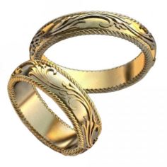 Wedding rings 3DS MAX -533 3D Model