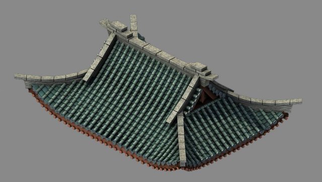 Building – Decoration – Roof 02 3D Model