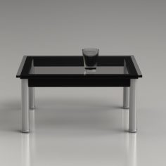 LC10 Le Corbusier coffee table Free 3D Model