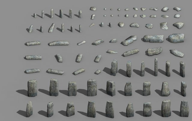 Remaining – Ancient Stone 02 3D Model