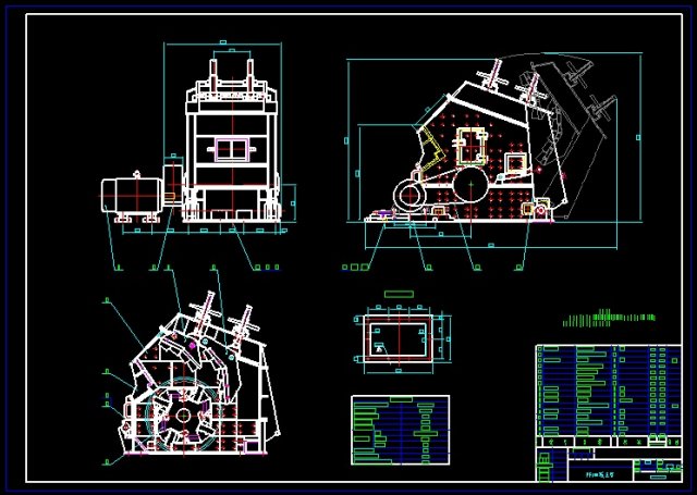 PF1007 impact crusher complete drawing 3D Model