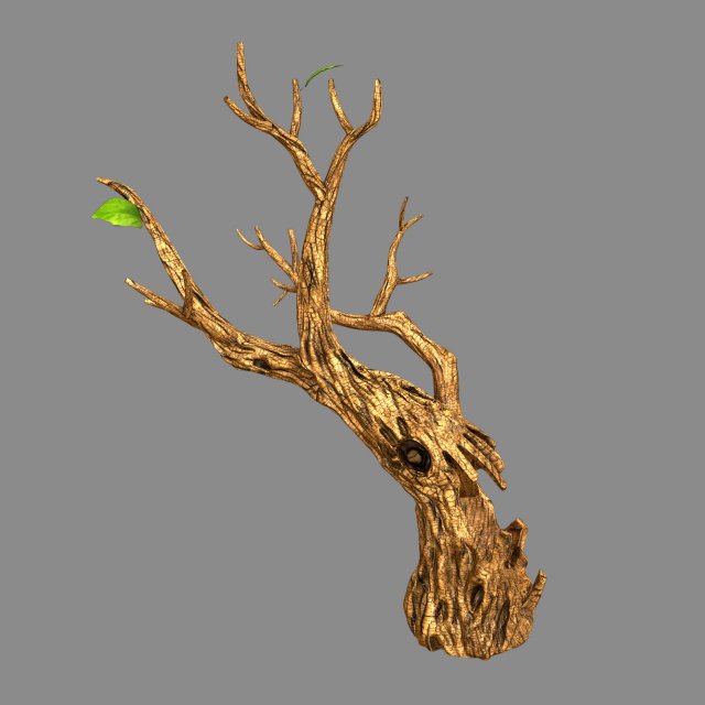 Fox Qishan – ruins film – dry tree 01 3D Model