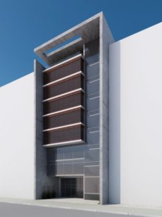 Office Building Exterior 3D Model
