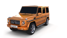 Mercedes Benz G Class Orange 3D Model