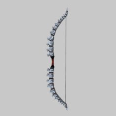 Low poly 3D games – Weapon – Bone Arch 3D Model