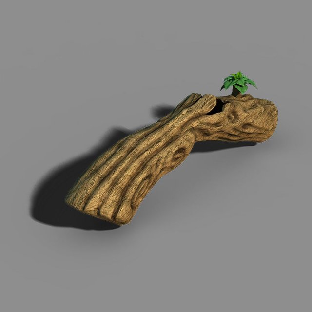 South Qilian – inverted wood 3D Model