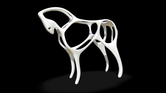 Horse figure 3D print model 3D Model
