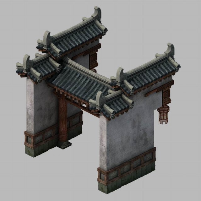 Courtyard – Wall 2702 3D Model