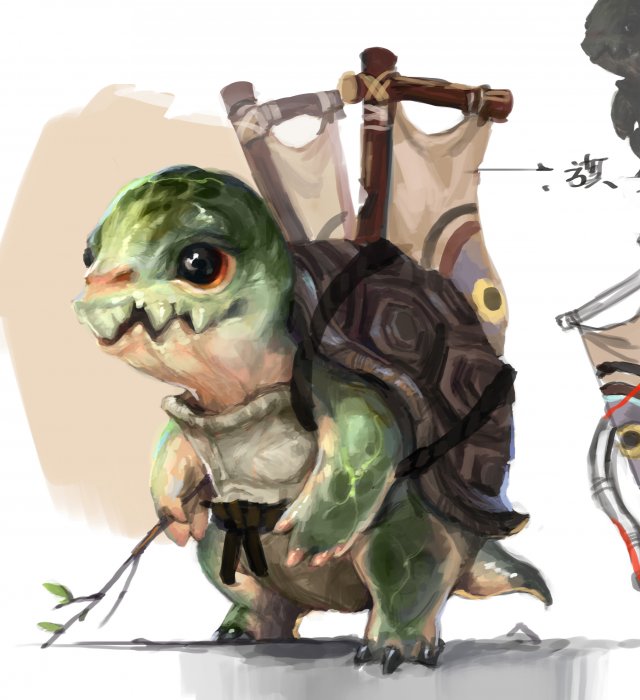 Low poly 3D Monster – Turtle Overseer 3D Model