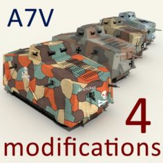 A7v tank 3D Model