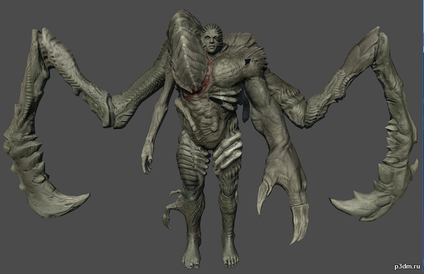 Parasite Tyrant 3D Model