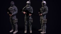 3D US Soldier 3D Model