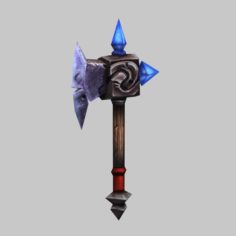 Low poly 3D games – Weapons – Axe 01 3D Model